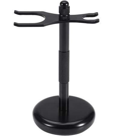 Shaving Brush Stand - Zinc Alloy Holder for Moustache & Razor | Stable & Balanced Black - Buy Online on SooperMarket.com