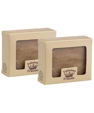 Fabulous Frannie Frankincense & Myrrh Essential Oil Herbal Soap Gift Set each made with Pure Essential Oils Frankincense Myrrh Patchouli and Cedarwood 4 Ounce (Pack of 2) Frank & Myrrh 1 Ounce (Pack of 4)