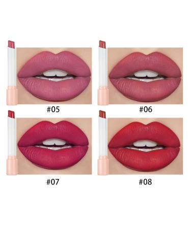 4Pcs Matte Nude Lipstick Set - Lightweight Mini Velvety Lip Gloss & Cigarette Case - Perfect Festival Gift for Women - Long-Lasting Lip Tint for Daily Makeup - Buy Online on SooperMarket.com
