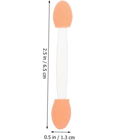 BELLIFFY 100pcs Double Ended Eyeshadow Brush Cosmetic Tool Latex Sponge Sponge Brush Makeup Tool Dual-side Eyeshadow Stick Cosmetic Applicator Eye Makeup Applicator 6.5x1.3cm White - Buy Online on SooperMarket.com