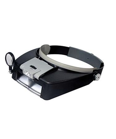 SE MH1047L Illuminated Bino Head Magnifier 3 Lens Powers: 1.6X 1.6X 4X