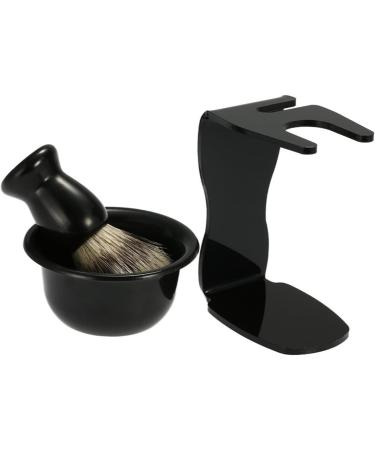 Buy Cabilock 2pcs Shaving Brush Holder & Stand Set - Black Shaving Brush & Razor Stand for Perfect Grooming - International Shipping Available - Buy Online on SooperMarket.com