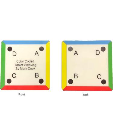 Dakota Plastic Tablet Weaving Cards - Color Coded 2.5 Inch - 36 Pack - Buy Online on SooperMarket.com