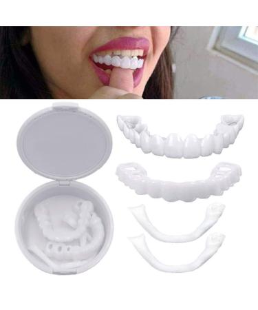 Ulat 2 pairs of teeth veneers clinging veneers bit wrong teeth smile snap-direct and confidently smile on comfort fit flex cosmetic teeth teeth teeth top cosmetic veneers