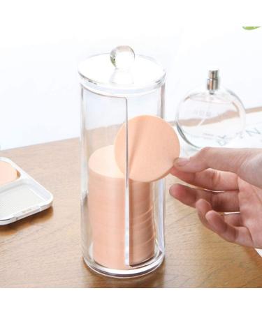 Acrylic Makeup Organizer Cosmetic Cotton Pad Rounds Holder Makeup Removers Clear Organizer Storage Display Rack (Color Name : White) - Buy Online on SooperMarket.com