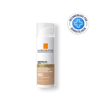 L'Or al Paris Anthelios Age Correct Tinted Cream SPF 50 - 50ml | Best Anti-Aging Sun Protection - Buy Online on SooperMarket.com