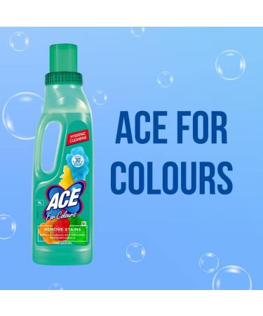 Ace for Colours Remove stains Hygienic Cleaning 1L Fresh Perfume + Gift For you Organza small bag - Buy Online on SooperMarket.com