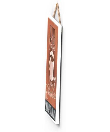 Global Designs The Tastiest Hot Chocolate Served Here Rectangle Wooden Plaque - Buy Online on SooperMarket.com