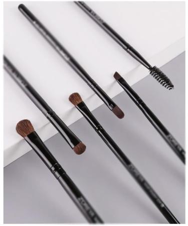 DFHBFG Makeup Tools - 6 Small Sets Black Wood Handle Eye Shadow Brushes | High-Quality Makeup Brushes for Flawless Looks - International Shipping Available - Buy Online on SooperMarket.com