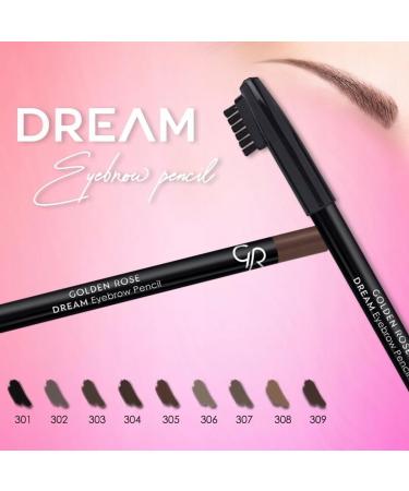 Buy Golden Rose Dream Eyebrow Pencil 309 - Perfect Shape & Long-Lasting | International Shipping Available - Buy Online on SooperMarket.com
