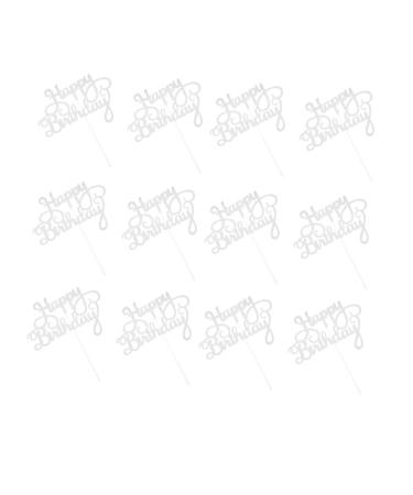 Warmhm Cupcake Toppers Birthday 20pcs Birthday Cake Insert Paper Bath Products Glitter Baby Cake Topper Birthday