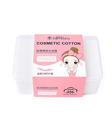 Beaupretty 1000pcs Makeup Remover Pads - Lens Cleaner Cotton Sponge & Cosmetics Removal for Eyes & Lips - Buy Online on SooperMarket.com