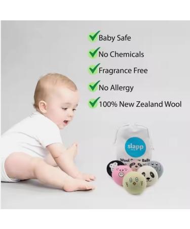 Extra Large Wool Dryer Balls - Set of 6 | Natural Fabric Softener Chemical Free Scented & Reusable - Buy Online on SooperMarket.com