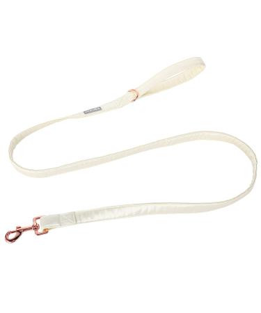 Lionet Paws Dog Leash - Silk Leash for Small Medium Large Dogs Matching Collars for Girls and Boys XS Leash (Pack of 1) White