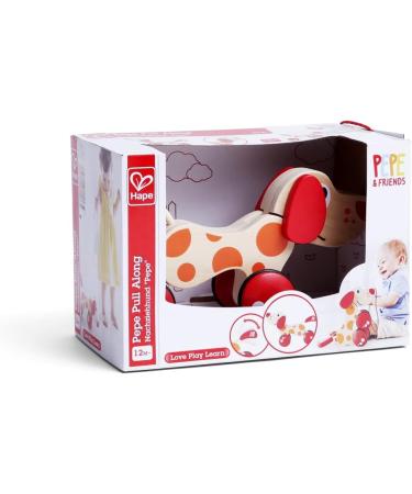 Hape E0347 Pull-Along Dog Pepe | Safe & Fun International Shipping - Buy Now! - Buy Online on SooperMarket.com