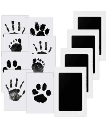 Tophope baby handprint and footprint impression set for newborn 0-6 months set dog paw print cat clean touch stamp pillow