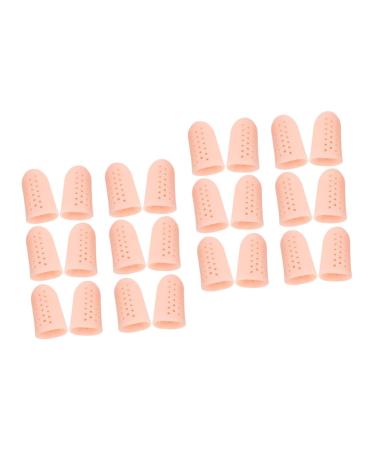 DOITOOL 12 Pairs /12pcs Silicone Gel High Heel Protectors Silicone Finger Protector Blister Toe Protector Toe Caps Costume Accessories Big Toe Anti-wear Protective Sleeve Protection Tools Skin Colorx2pcs 4.5X2.1 cmx2pcs