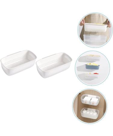 2pcs Double Layer Drainer Basket Multifunction Breakfast Basket - Buy Online on SooperMarket.com