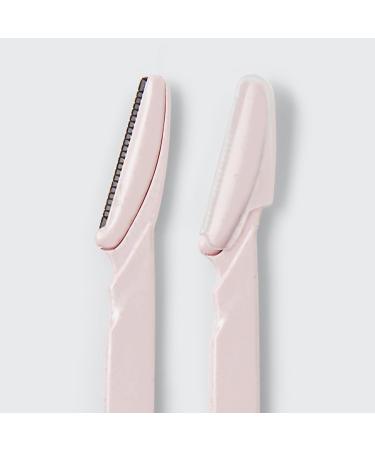 Kitsch Dermaplaning Tool - 12 Pack Facial Razors for Women | Eyebrow & Face Hair Removal | Black Blush - Buy Online on SooperMarket.com