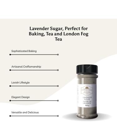 Pepper Tree Spice Co. Lavendar Sugar Perfect for Baking Tea and London Fog Tea - Buy Online on SooperMarket.com