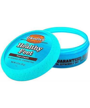 Cracked Heels Repair Bundle: 2 Pairs of Gray Moisturizing Silicone Gel Heel Socks with OKeeffes Healthy Feet Cream - Home Foot Skin Care - Buy Online on SooperMarket.com