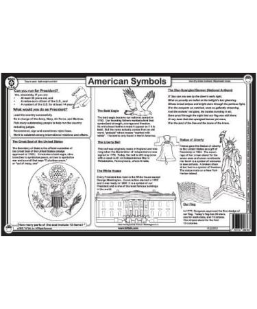 United States Presidents Educational Placemat for Kids - Washable & Durable - Buy Online on SooperMarket.com