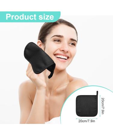URAQT 6 Pack Face Cloths Make Up Remover 7.87 * 7.87in Soft Microfibre Face Wipes for Reusable Makeup Remover Cloth Washable Ultra Soft Facial Cleansing Wipe Cloths (Black) 6 Pcs-Black - Buy Online on SooperMarket.com