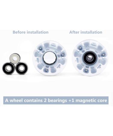 Nezylaf 4 Pack Light up Roller Skate Wheels 32x58mm 78A with Bearings - Indoor/Outdoor Skating & Skateboard Accessories - Buy Online on SooperMarket.com
