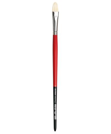 da Vinci Hog Bristle Series 5423 Maestro 2 Artist Paint Brush, Filbert Medium-Length with Red Handle, Size 8 (5423-08) Size 8 Filbert Medium