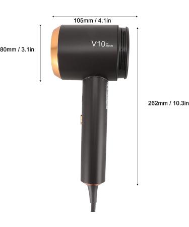 Negative Ionic Hair Dryer Quick Heat Up & Constant Temperature Fast Drying Lightweight Travel Hairdryer 4 Temps 2 Speeds Portable Home Hair Dryer for Home Travel (US Plug 110V) - Buy Online on SooperMarket.com
