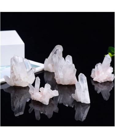 for 50-350g Natural White Crystal Cluster Quartz Crystal Health Reiki Stone Raw Point Specimen Home Decor Raw Crystals Gift Home Decorative Stones (Color : Crystal Cluster Size : 300-350g) - Buy Online on SooperMarket.com