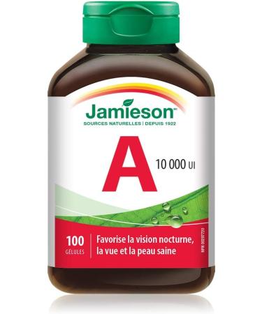 Jamieson Vitamin D 1 000IU 500 Tablets & Vitamin A 10 000 IU 100 Count (Pack of 1) Vitamin + VITAMIN - Buy Online on SooperMarket.com