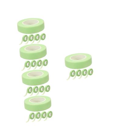 FOMIYES 25 Rolls Makeup Artist Must Haves Lash Tape Green Tape Pro Tape Lash Supplies for Lash Techs Makeup Tape Eyelash Fabric Tape Body Wash Wipes Breathable Non-woven Fabric