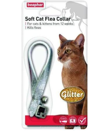 3XCat Flea Glitter Collar Black/Silver/Red - Buy Online on SooperMarket.com