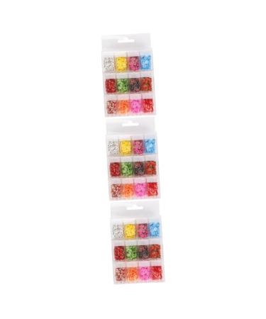 Healeved 36 Boxes Nail Art Accessories Resin Charms Slices Polymer Clay Spacer Beads 3D Slice Fruits Phone Shell Charms Resin Making Charms Nail Art Slices Manual Decorations Soft Pottery 14.2X8.8X2.5CMx3pcs Assorted Colorx3pcs