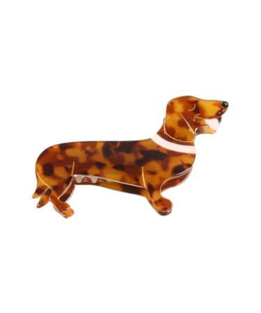 Hair Clip Dog Dachshund Hair Clip Large In 8.5 Cm Cellulose Acetate Hair Clips Hair Clips For Women Girls Hair Claws Dog Dachshund Non-Slip Hair Catch Barrette Acetate Puppy Hair Accessory