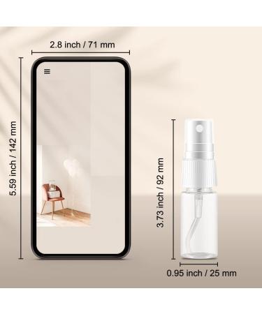 5 Pack 10ml Transparent Mini Spray Bottles - Travel Atomizer for Cosmetics Fine Mist and Fog - Perfect for On-the-Go! - Buy Online on SooperMarket.com
