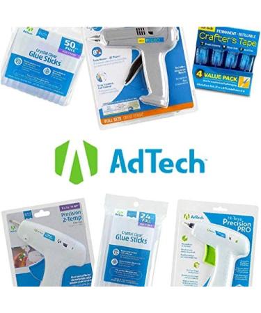 AdTech 0453 2-Temp Dual Temperature Hot Glue Gun Full Size  White - Buy Online on SooperMarket.com