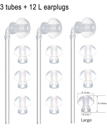 JIAHAO 3 x Universal Sound Tube + 9 x Ear Plugs/eartips/Domes for BTE Hearing Aids - Buy Online on SooperMarket.com