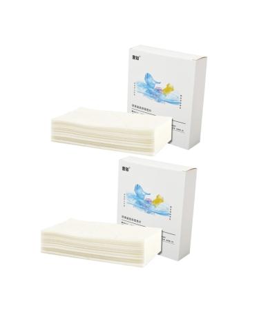 BCOATH 2 Boxes Absorbing Film Washing Machine Lint Catcher Washing Supplies Grabber Stain Remover Laundry Dyeing Cloth Laundry Color Keeper Clothes White Non-woven Fabric Blotting Paper