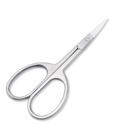 Professional Stainless Steel Eyebrow Nose Cuticle Scissor Curved Blade Nail Manicure Hairs False Eyelashes Trimmer Sharp Scissors