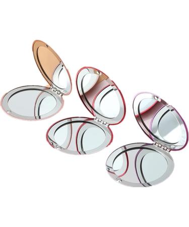 Rimosy Round Compact Makeup Mirror for Purses - Double-Sided Portable Hand Mirror with 1x/2x Magnification in Rose Gold - Ideal Gift for Women and Kids - Buy Online on SooperMarket.com