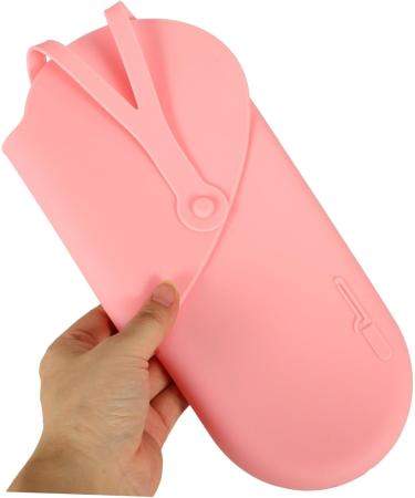 Baluue Curling Iron Storage Bag Hair Crimper Curlers Storage Bags Curling Wand Hair Curler 29.50X13.50X2.00CM Pink - Buy Online on SooperMarket.com