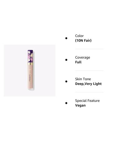 Tarte Creaseless Under Eye Concealer (10N Fair) - Long-lasting Coverage for Brighter Eyes - Buy Online on SooperMarket.com