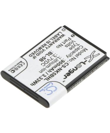 900mAh/3.7V BL-5B Battery Replacement for Classic Nokia Models - Compatible with 6124 7360 5500 XpressMusic & More - International Shipping Available - Buy Online on SooperMarket.com