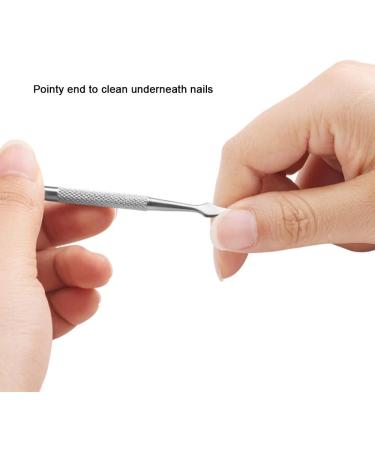 Double Ends Stainless Steel Triangle Cuticle Peeler Scraper Dead Skin Pusher Remove Gel Nail Polish Nail Art Remover Tool Practical and Popular Durability and practicality - Buy Online on SooperMarket.com