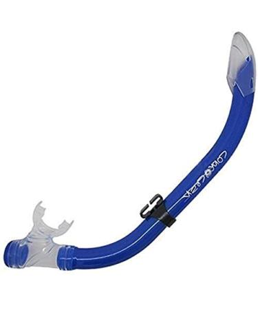 Scuba Choice Comocean Youth Kids Purged Snorkeling Snorkel w/Clear Splash Guard Blue