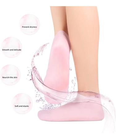 Buy Jawseu Silicone Socks - 3 Pairs Moisturizing & Slipproof for Heel Pain Relief - XL Size for Dry Cracked Heels | International Shipping Available - Buy Online on SooperMarket.com
