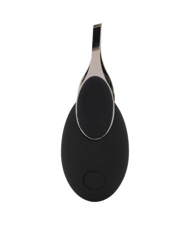 Visualized Eyebrow Tweezers USB Charging Hair Removal Tool Eyebrow Clip with Camera for Face Body Hair Black