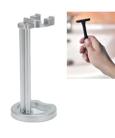 Premium Stainless Steel Razor Holder | Universal Shaving Brush & Razor Stand for Men - Durable & Safe Drying Solution - Buy Online on SooperMarket.com
